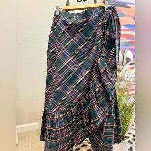 Jcrew Holiday Plaid Skirt